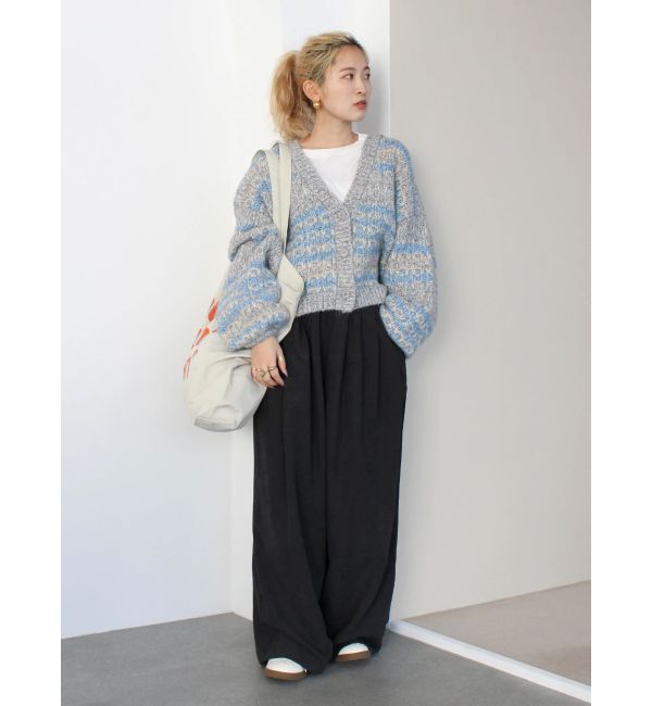 Ungrid「ローゲージラメニットカーディガン」|カーディガン|