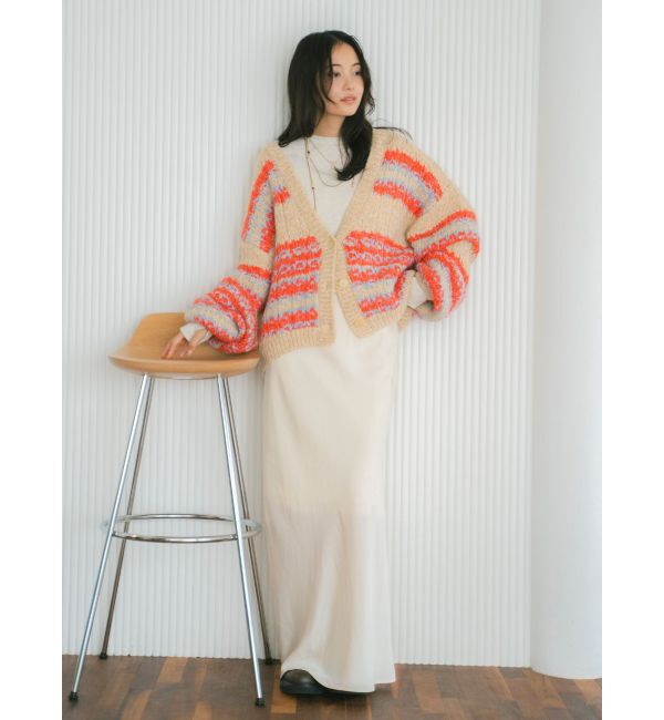 Ungrid「ローゲージラメニットカーディガン」|カーディガン|