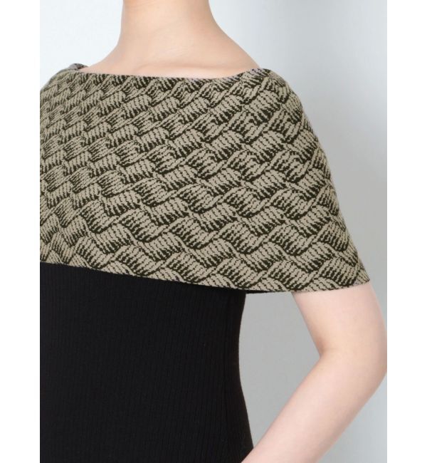 LAGUNAMOON「オプティカルオフショルダーニットワンピース」|ワンピース|