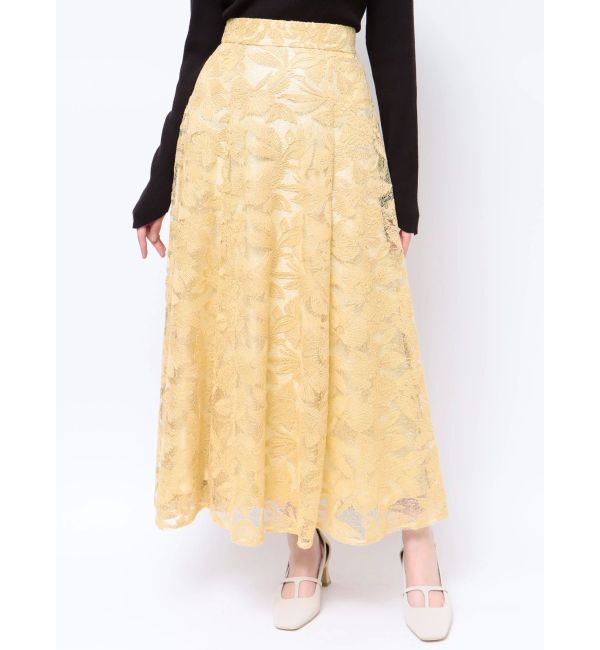 LAGUNAMOON「メロンチュールエンブロイダリースカート」|スカート|