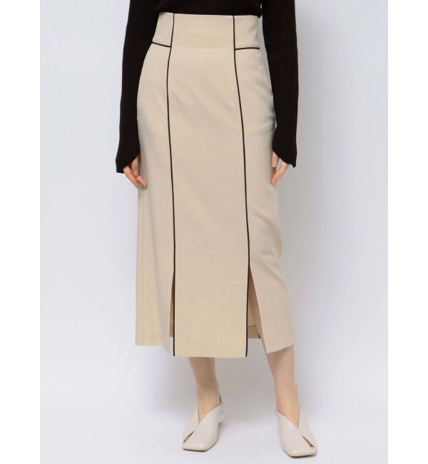 LAGUNAMOON「バイカラーパイピングスカート」|スカート|