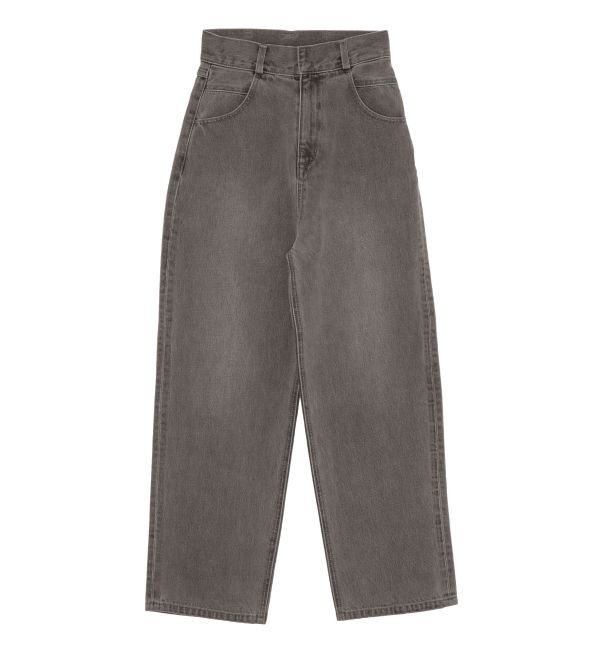 LAGUNAMOON「ストレートデニムパンツ」|デニム|グレー