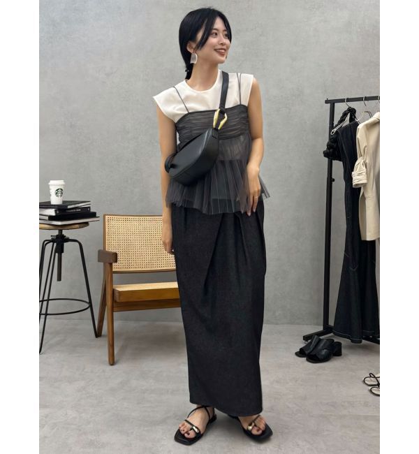 LAGUNAMOON「コクーンデニムスカート」|スカート|