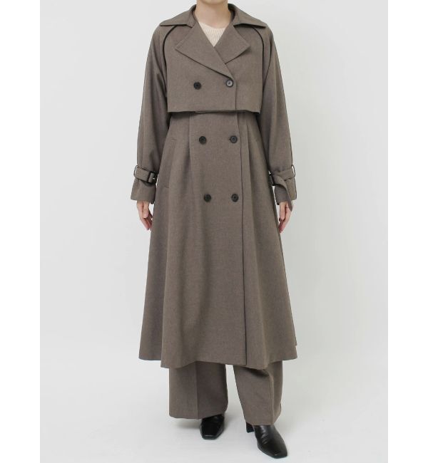 LAGUNAMOON「2WAYバイカラートレンチコート」|トレンチコート|