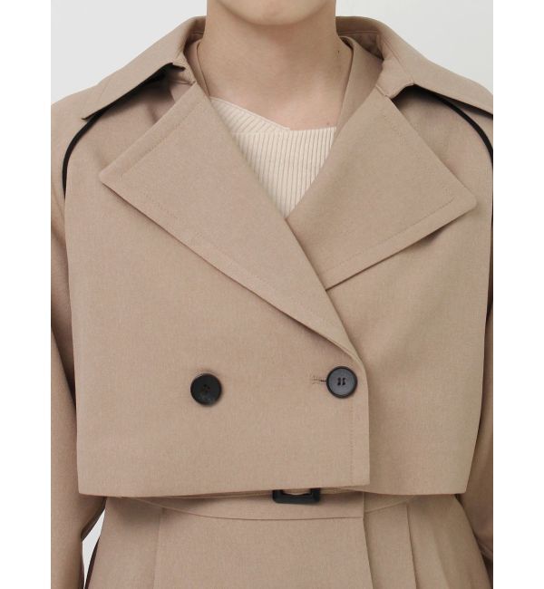 LAGUNAMOON「2WAYバイカラートレンチコート」|トレンチコート|