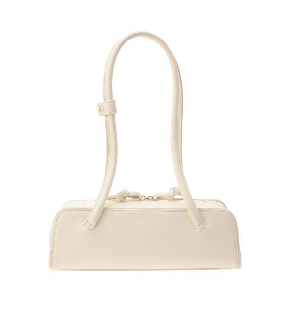 LAGUNAMOON「スムースタッチミニボストン」|ボストンバッグ|アイボリー