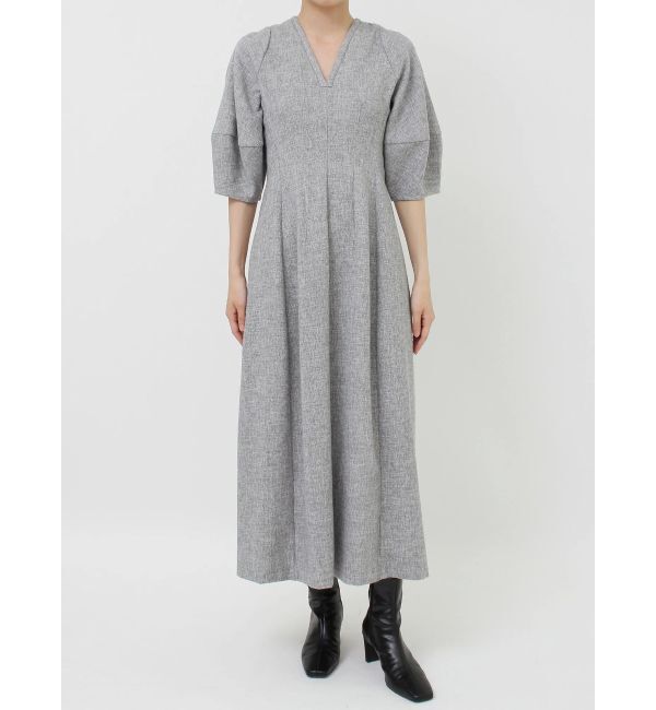 LAGUNAMOON「コクーンZIPハーフスリーブワンピース」|ワンピース|