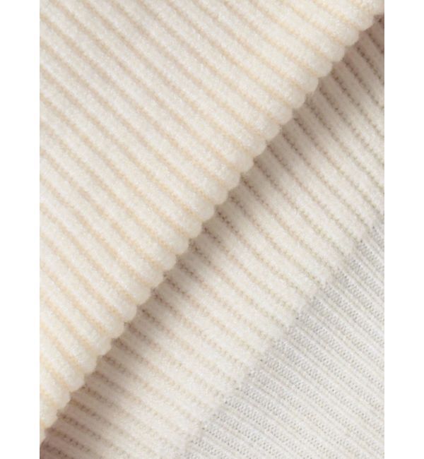 LAGUNAMOON「アシンメトリーカラーブローチ付きニット」|ニット・セーター|