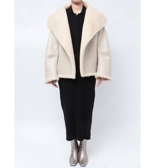 LAGUNAMOON「フェイクムートンスタンドカラーコート」|その他|