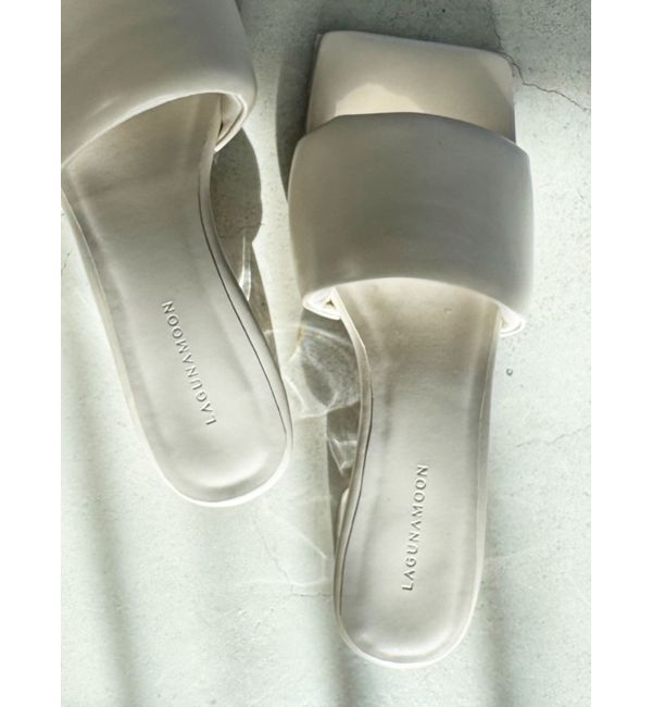 LAGUNAMOON「パフィスクエアサンダル」|サンダル|