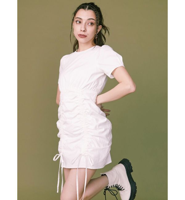 EVRIS「【WEB限定】ドロストミニワンピース」|ワンピース|