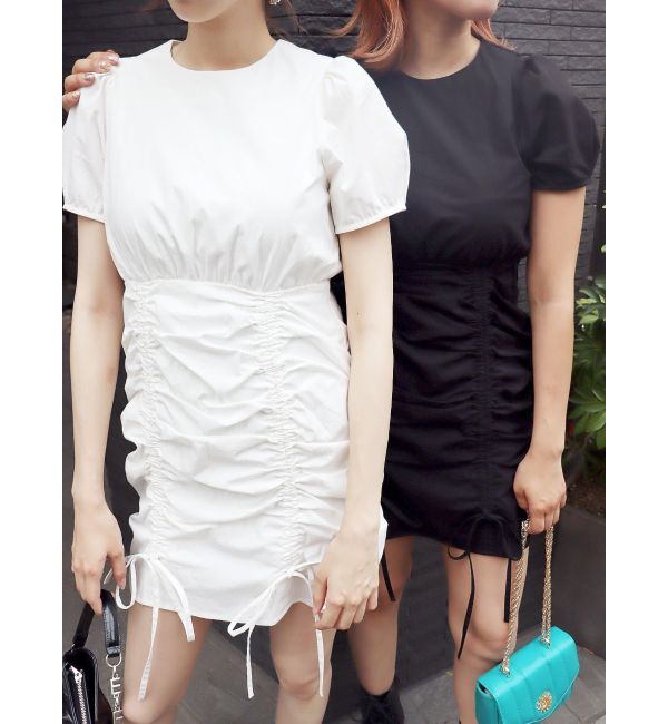 EVRIS「【WEB限定】ドロストミニワンピース」|ワンピース|