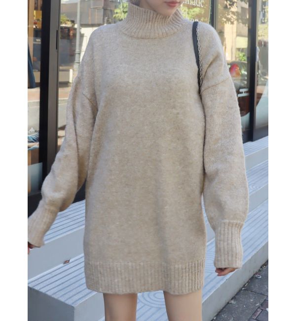 EVRIS「ハイネックルーズニットワンピース」|ワンピース|