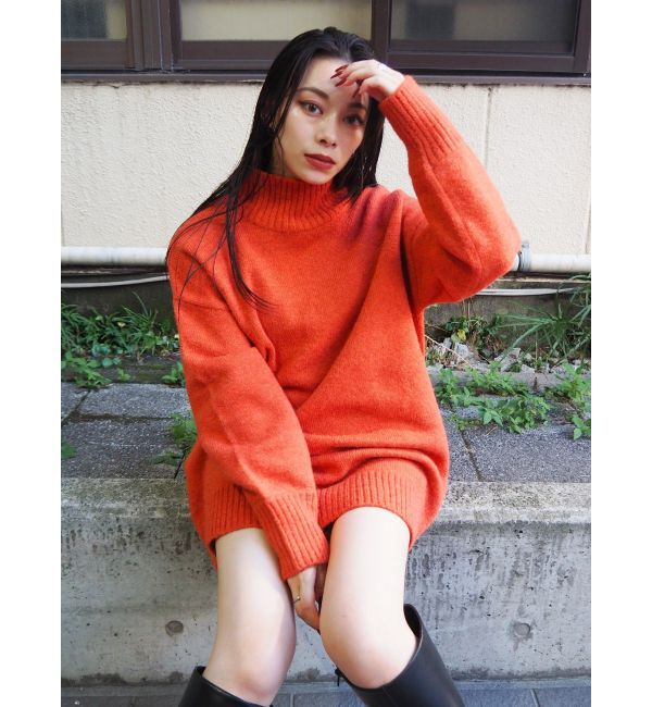 EVRIS「ハイネックルーズニットワンピース」|ワンピース|