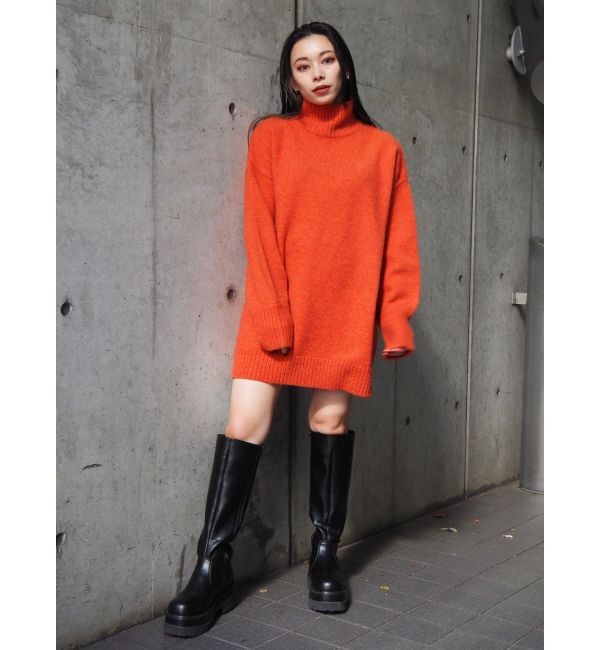 EVRIS「ハイネックルーズニットワンピース」|ワンピース|