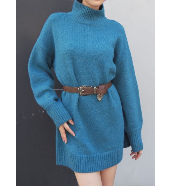 EVRIS「ハイネックルーズニットワンピース」|ワンピース|