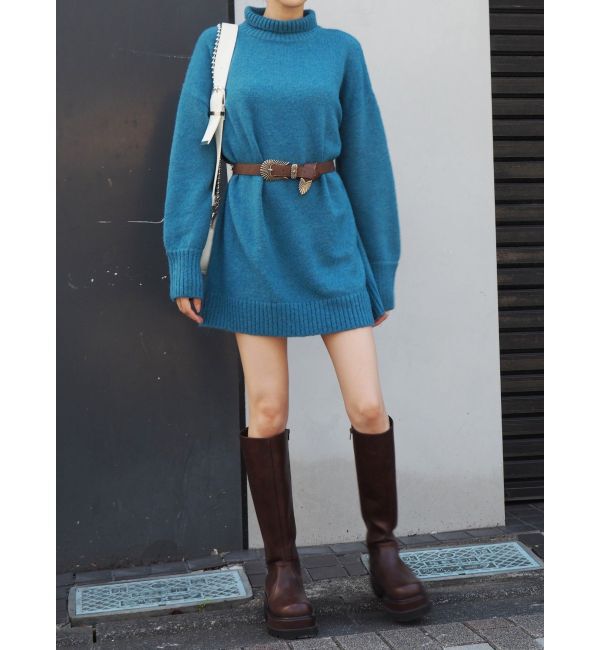 EVRIS「ハイネックルーズニットワンピース」|ワンピース|