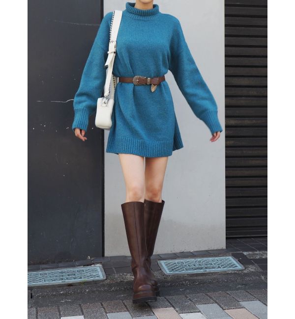 EVRIS「ハイネックルーズニットワンピース」|ワンピース|