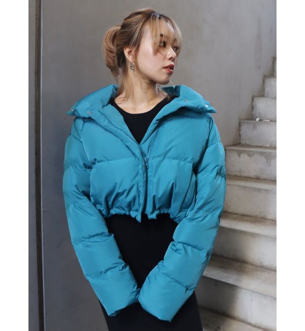 EVRIS「ボリュームショートダウン」|ダウン|ブルー