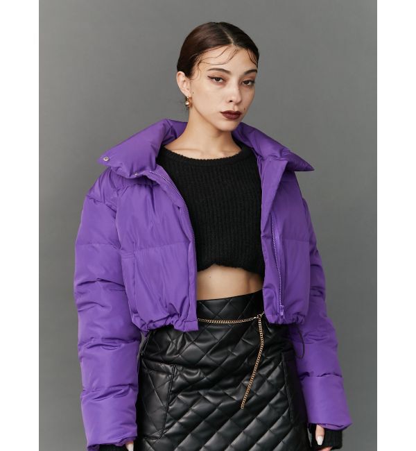 EVRIS「ボリュームショートダウン」|ダウン|パープル