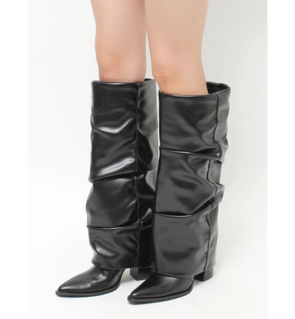 EVRIS「スラウチロングブーツ」|ロングブーツ|