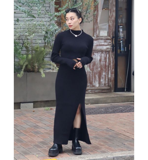 EVRIS「スリットロングニットスカート【セットアップ着用可能】」|スカート|