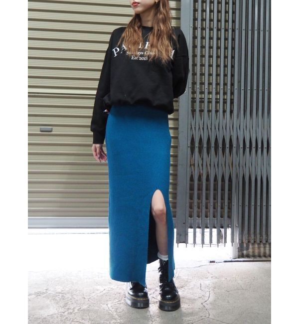 EVRIS「スリットロングニットスカート【セットアップ着用可能】」|スカート|