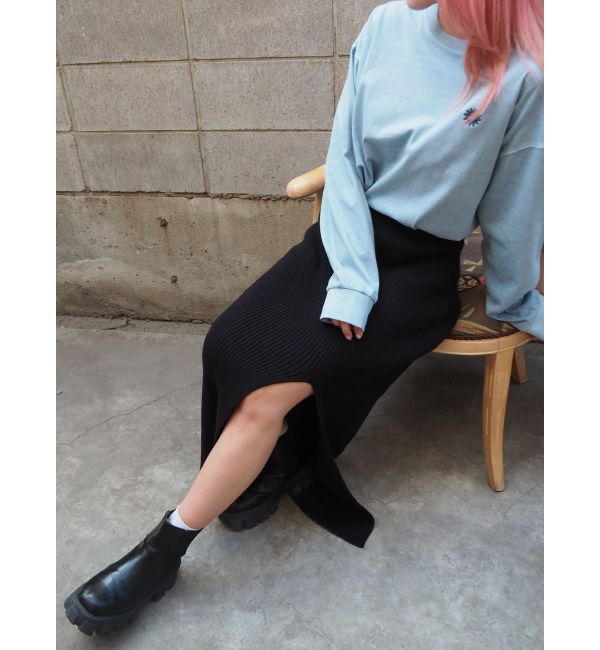 EVRIS「スリットロングニットスカート【セットアップ着用可能】」|スカート|