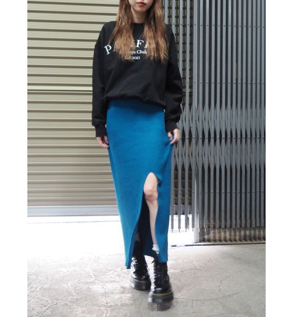 EVRIS「スリットロングニットスカート【セットアップ着用可能】」|スカート|