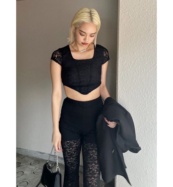 EVRIS「レースフレアパンツ」|その他|