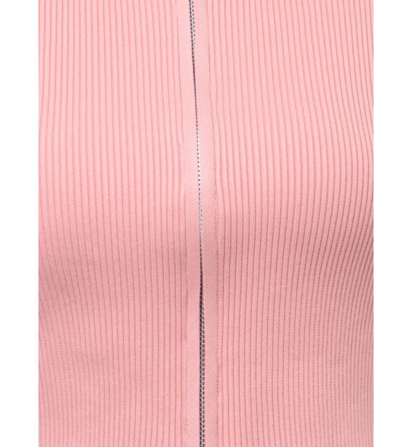 EVRIS「【WEB限定】フロントジップオフショルニット」|ニット・セーター|