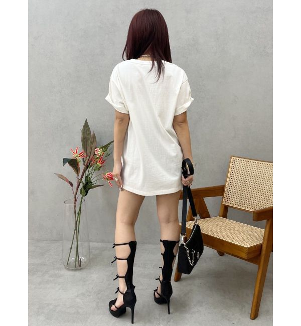 EVRIS「フロントロゴオーバーサイズTシャツ」|Tシャツ・カットソー|