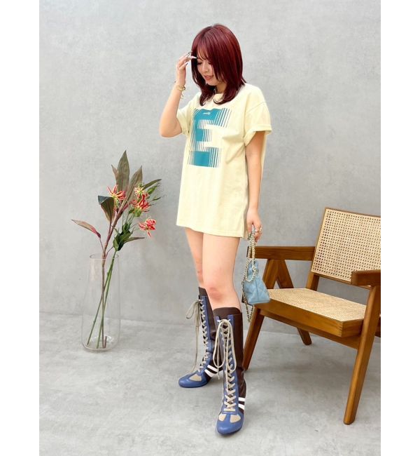 EVRIS「フロントロゴオーバーサイズTシャツ」|Tシャツ・カットソー|