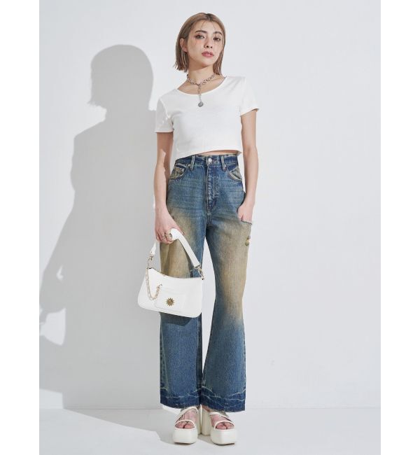 EVRIS「BASICシンプルショートTシャツ」|Tシャツ・カットソー|