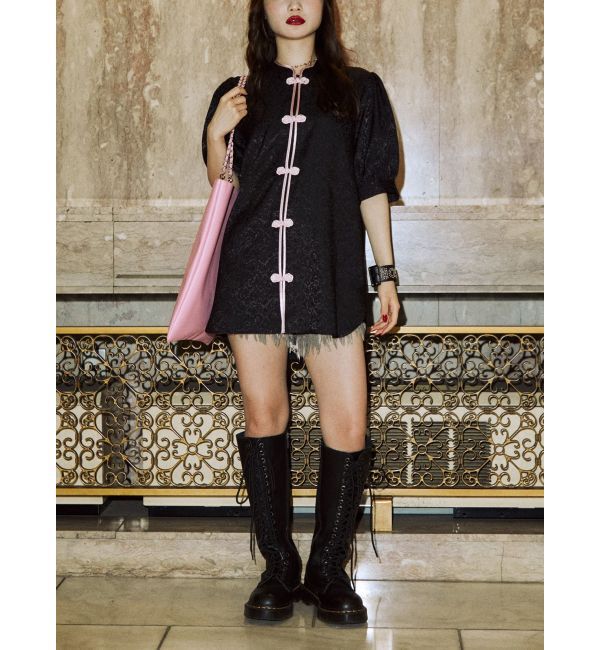 jouetie「ボリュームスリーブチャイナシャツ」|シャツ・ブラウス|