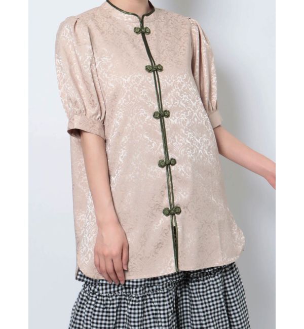 jouetie「ボリュームスリーブチャイナシャツ」|シャツ・ブラウス|