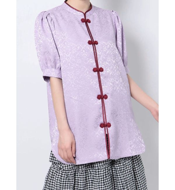 jouetie「ボリュームスリーブチャイナシャツ」|シャツ・ブラウス|