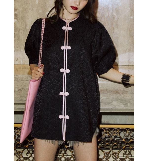 jouetie「ボリュームスリーブチャイナシャツ」|シャツ・ブラウス|