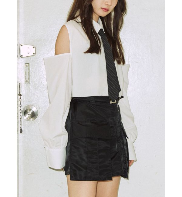 jouetie「オープンショルダータイシャツ」|シャツ・ブラウス|