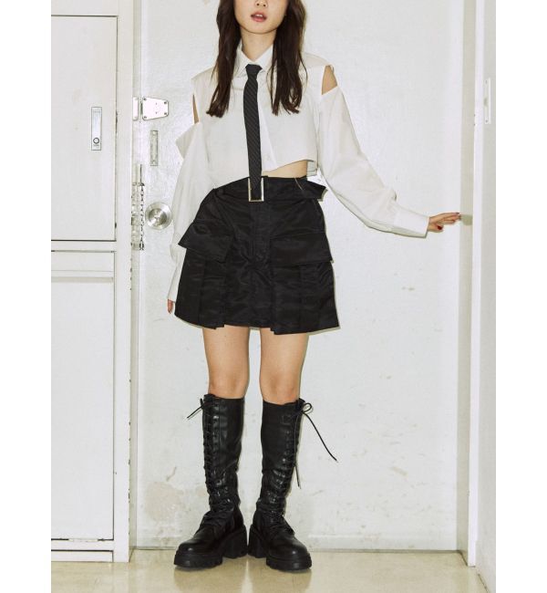 jouetie「オープンショルダータイシャツ」|シャツ・ブラウス|