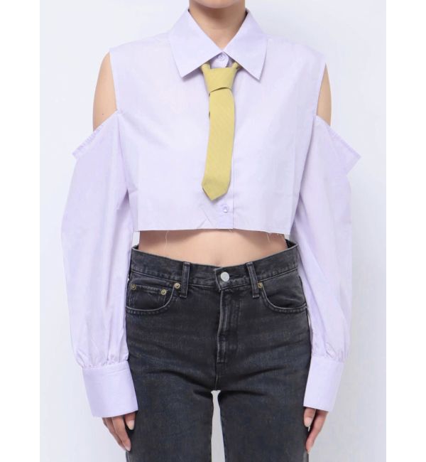 jouetie「オープンショルダータイシャツ」|シャツ・ブラウス|