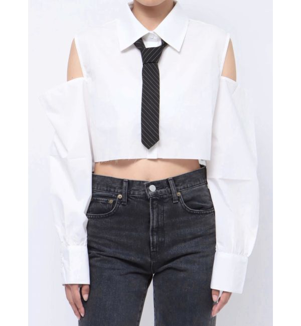 jouetie「オープンショルダータイシャツ」|シャツ・ブラウス|