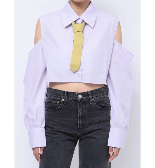 jouetie「オープンショルダータイシャツ」|シャツ・ブラウス|