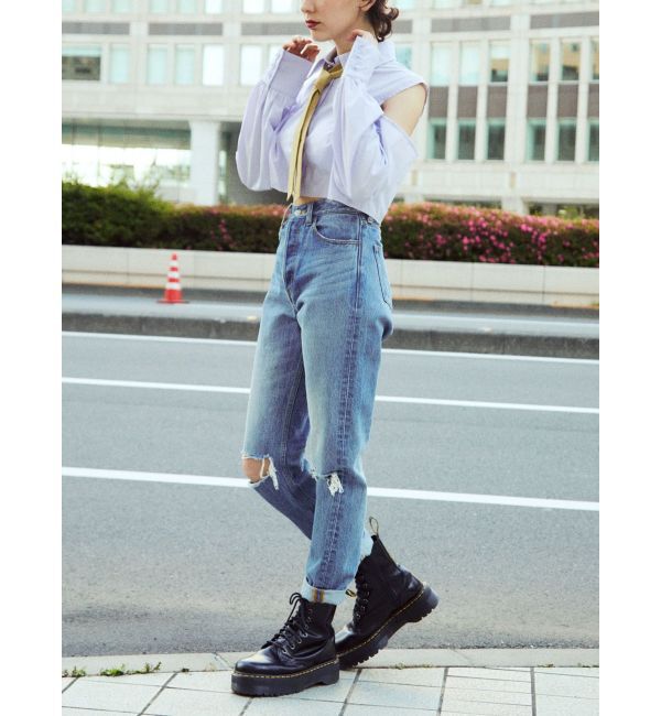 jouetie「オープンショルダータイシャツ」|シャツ・ブラウス|