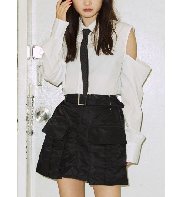 jouetie「オープンショルダータイシャツ」|シャツ・ブラウス|