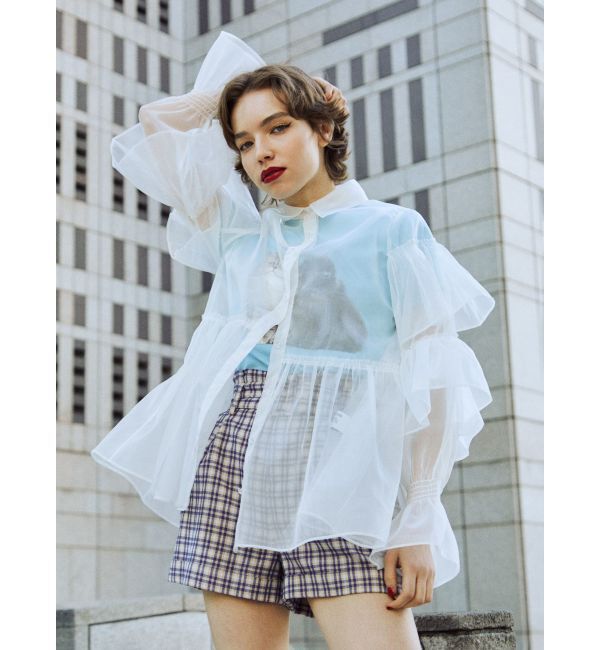 jouetie「シアーティアードフリルシャツ」|シャツ・ブラウス|