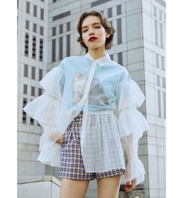 jouetie「シアーティアードフリルシャツ」|シャツ・ブラウス|