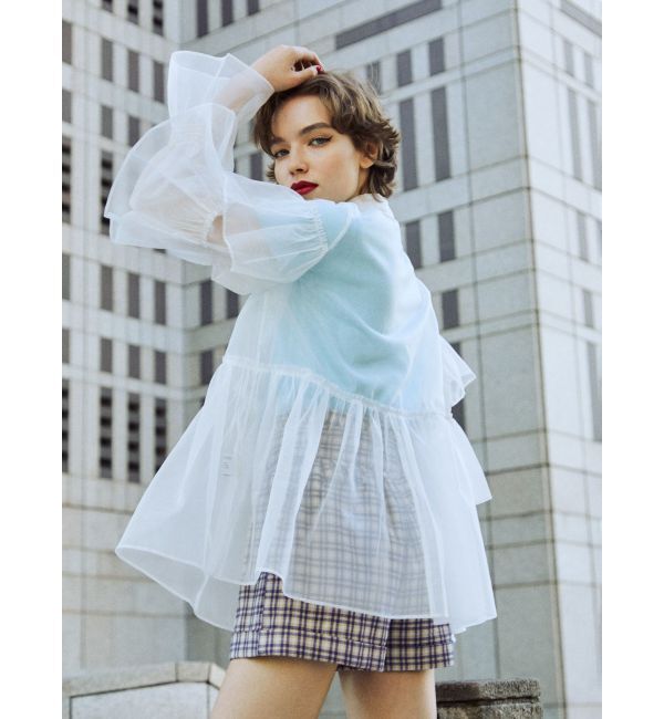 jouetie「シアーティアードフリルシャツ」|シャツ・ブラウス|