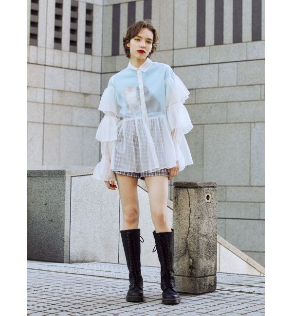 jouetie「シアーティアードフリルシャツ」|シャツ・ブラウス|