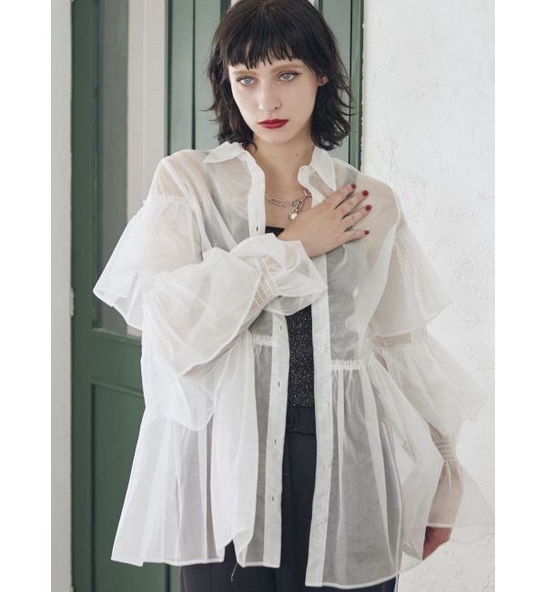 jouetie「シアーティアードフリルシャツ」|シャツ・ブラウス|